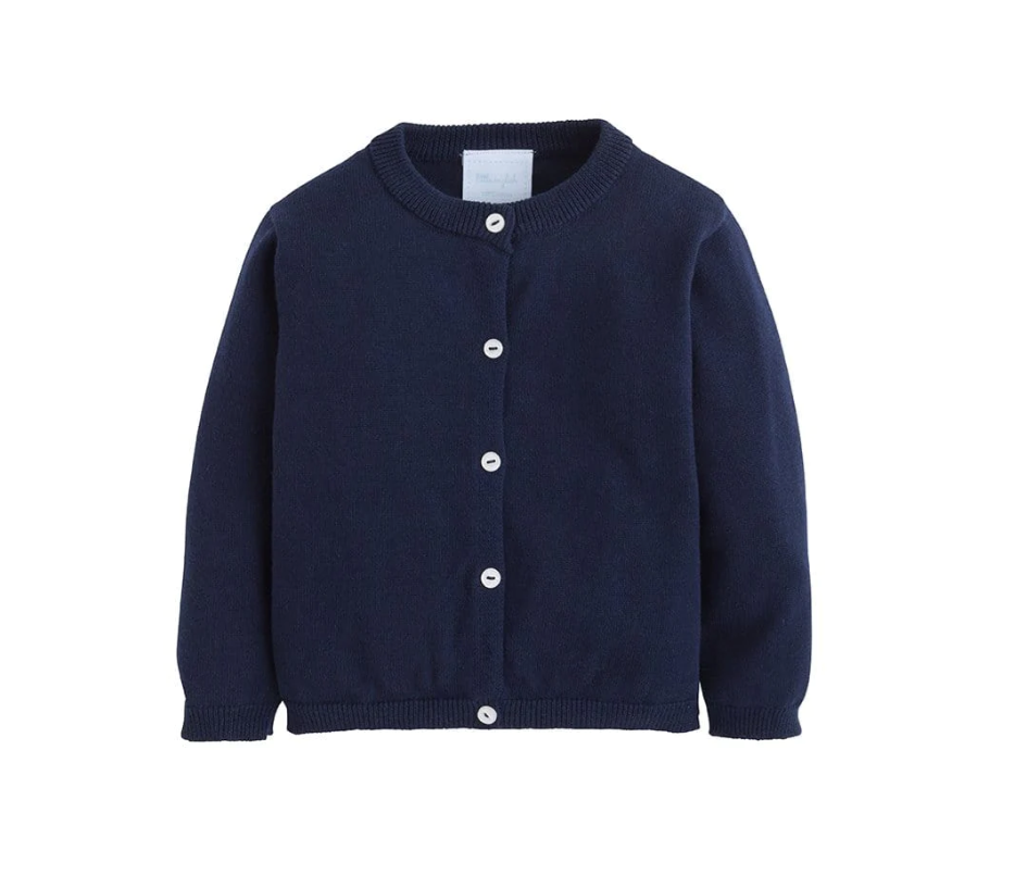 Essential Cardigan - Navy Boys Sweaters + Sweatshirts Little English   