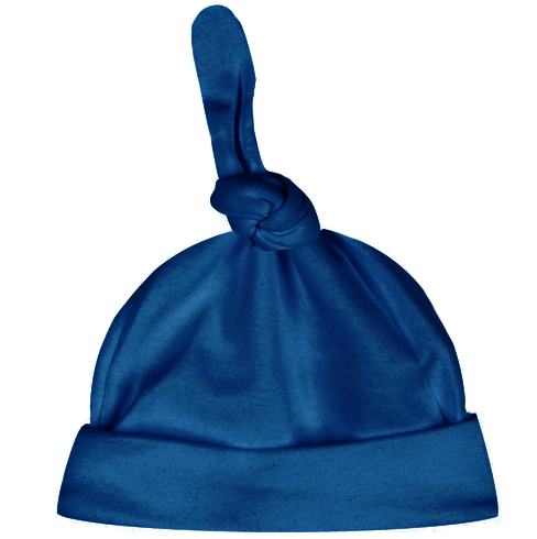 Beanie Top Knot Hat - Navy Baby Accessories Blanks Boutique   