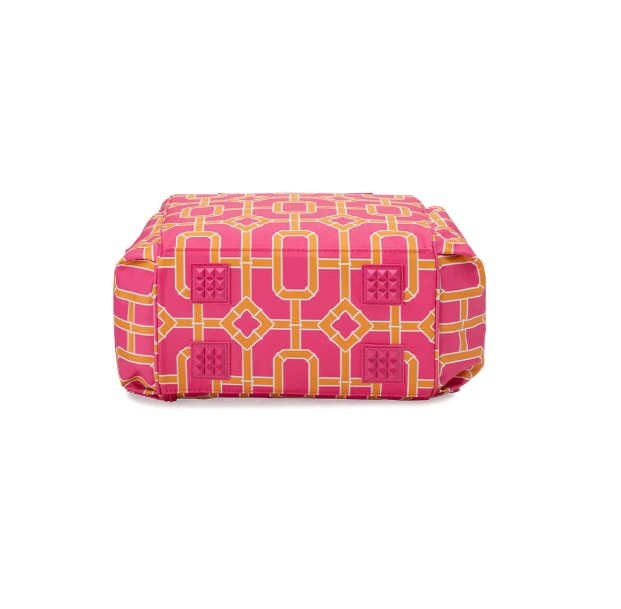 Packi Backpack Cooler - Pink Bamboo Trellis Gifts Swig   