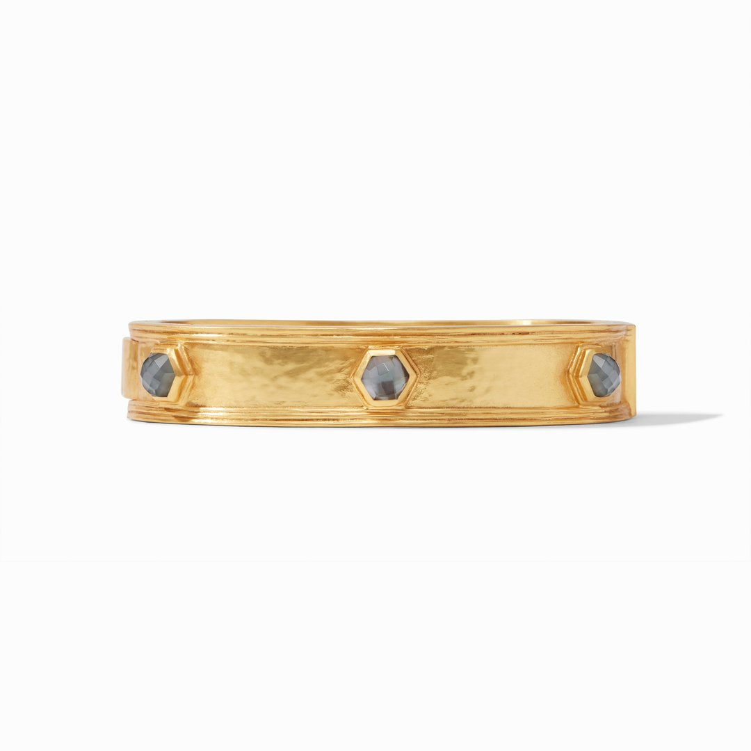 Palladio Hinge Bange Gold - Iridescent Charcoal Blue Women's Jewelry Julie Vos   