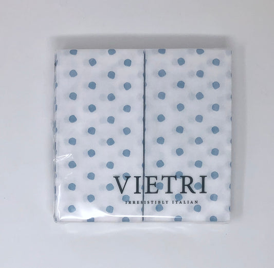 Papersoft Napkins Light Blue Dot Guest Towels (Pack of 20) Kitchen + Entertaining Vietri   