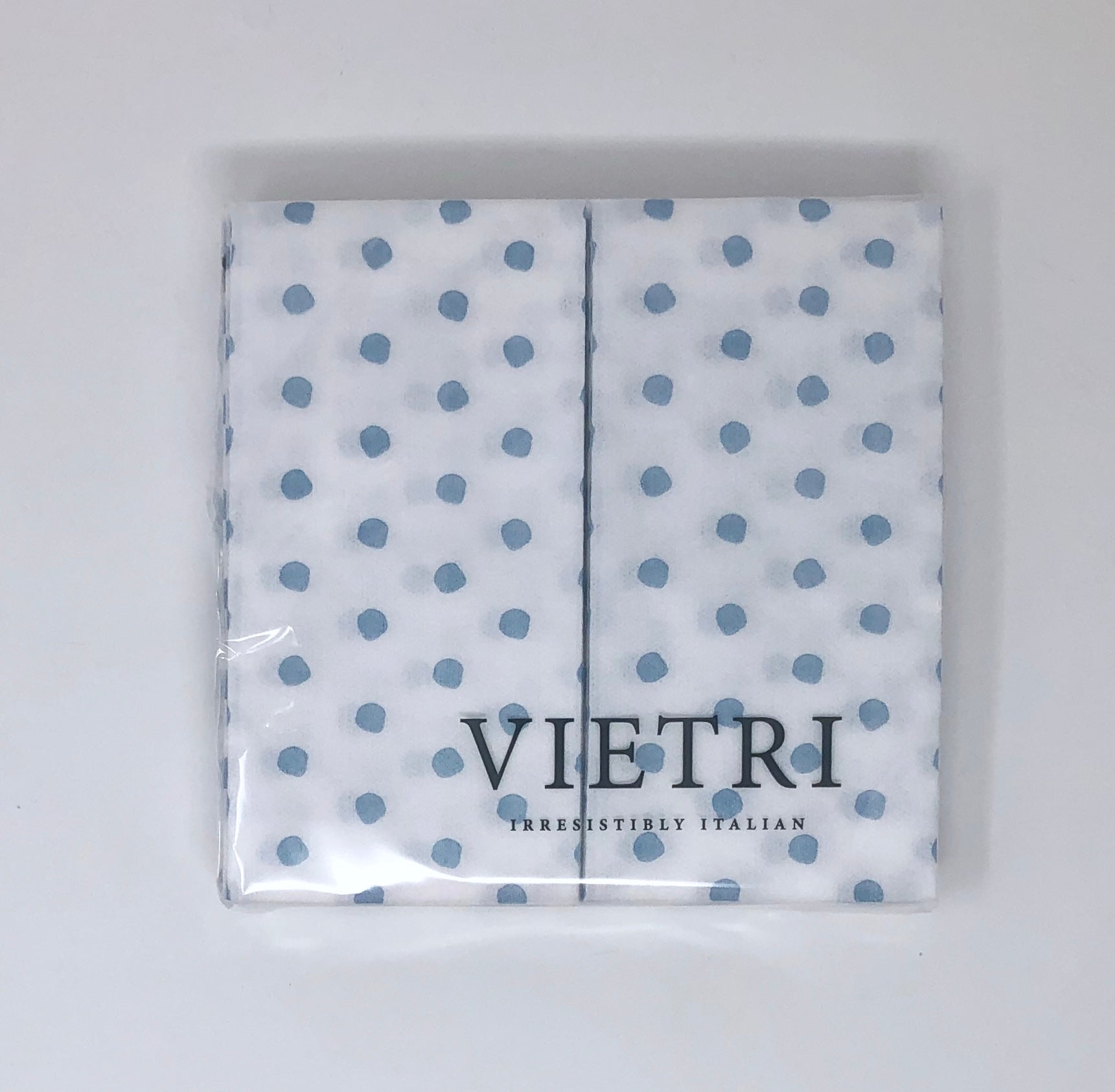 Papersoft Napkins Light Blue Dot Guest Towels (Pack of 20) Home Decor Vietri   