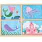 Pink Ocean 4-in-1 Puzzle Toys Mudpie   
