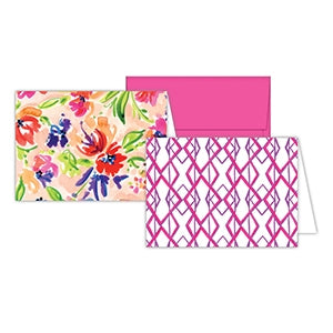 Purple/Pink Floral & Geometric Stationary Notes Gifts RoseanneBeck   