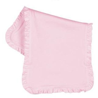 Ruffle Burp Cloth - Pink Baby Accessories Blanks Boutique Default Title  
