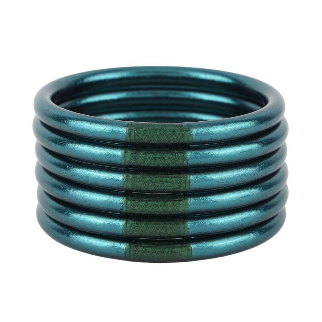 Plume All Weather Bangles (Set of 6) - MD Women's Jewelry Budha Girl   