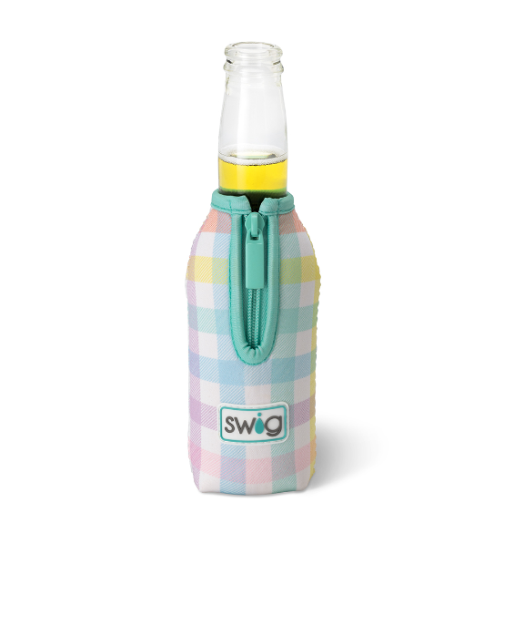 Pretty in Plaid Bottle Coolie Insulated Drinkware Swig   