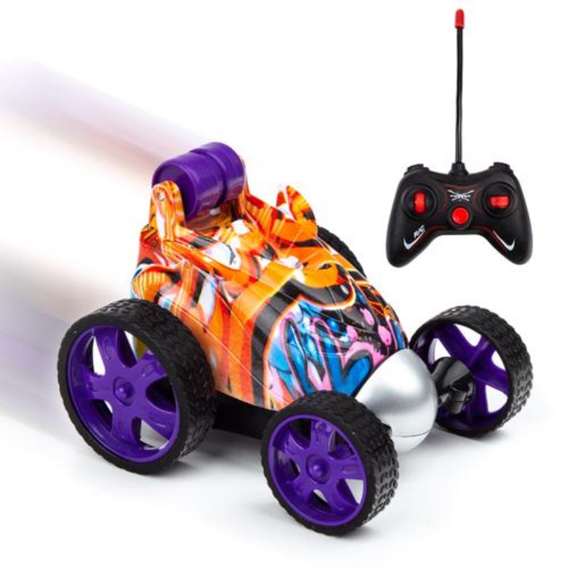 Mini Twist Stunt Remote Control Car Toys HST-RC Purple  