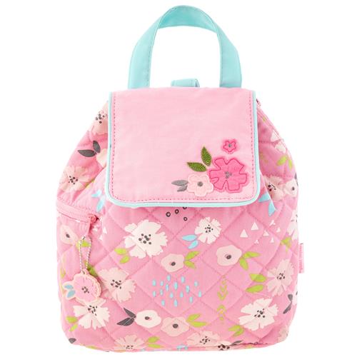All Over Print Flower Quilted Backpack Kids Backpacks + Bags Stephen Joseph   