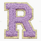 Stuck on You Large Chenille Glitter Varsity Letter Patch Misc Accessories Canvas R  