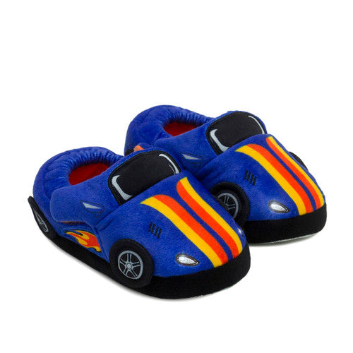 Blue Race Car Slippers Boys Shoes Robeez   