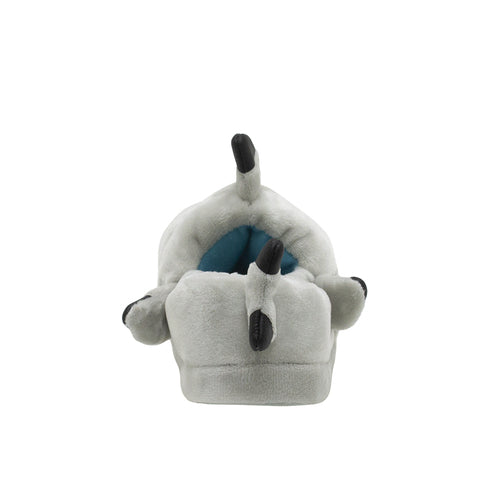 Terry Black Tip Grey Shark Slippers Shoes Robeez   