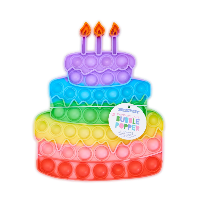 Pastel Rainbow Cake Bubble Popper Toys Two's Company   