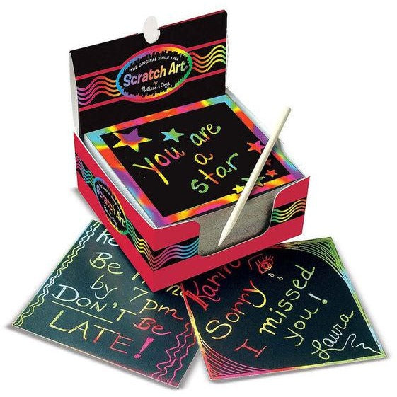 Rainbow Mini Scratch Art Notes Toys Melissa & Doug   