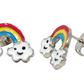 Rainbow Fantasy Stud Earrings Accessories Pink Poppy Rainbow  