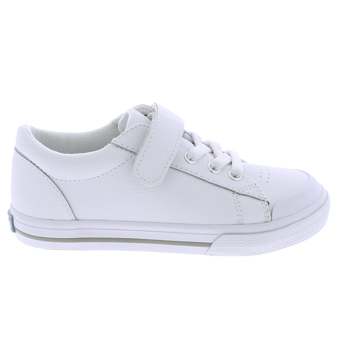 Reese - White Leather Boys Shoes Footmates   