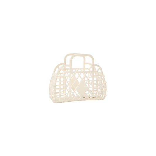 Mini Retro Basket - Cream Purses + Totes Sun Jellies   