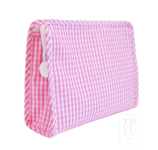 Roadie Large - Gingham Pink Kids Backpacks + Bags TRVL Design   