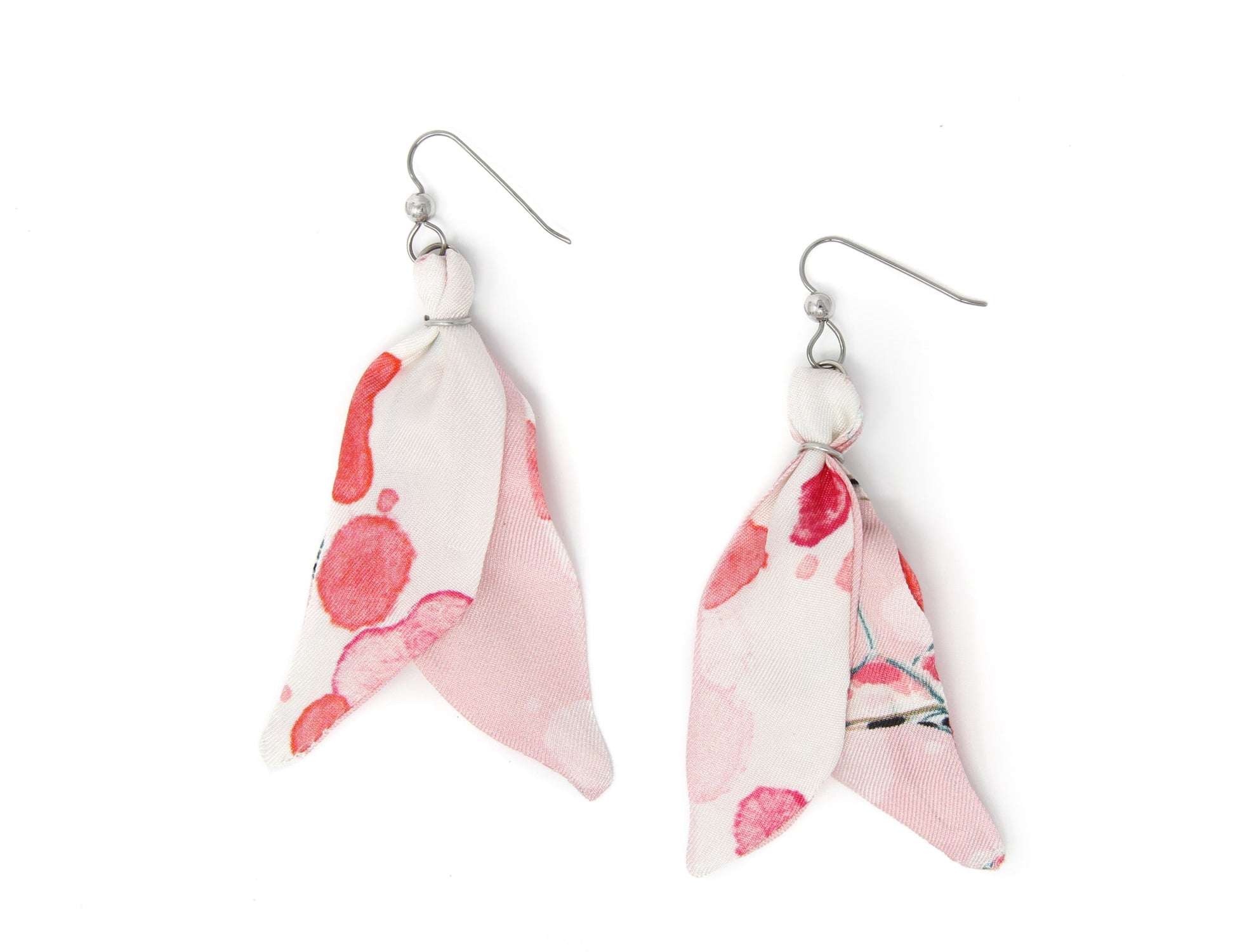 Silk Earrings - Rose Pool Party Earrings Created By   