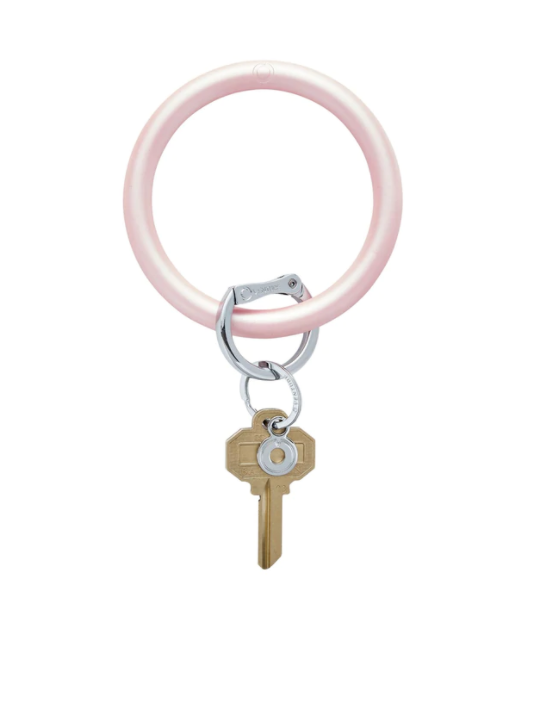 Silicone O-Ring - Rose Pearlized Key Rings O-Venture   