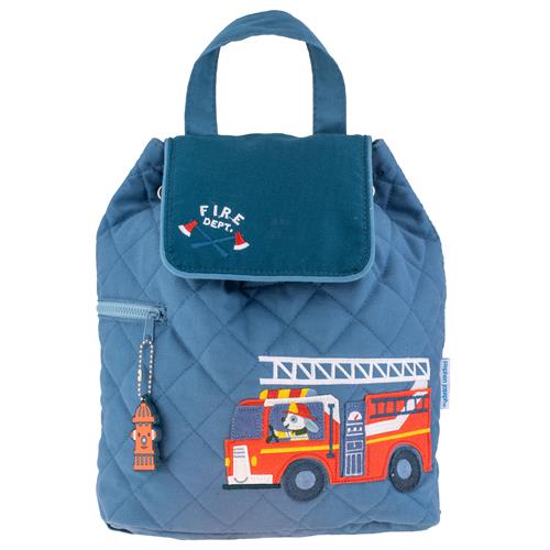 Firetruck Quilted Backpack Accessories Stephen Joseph   