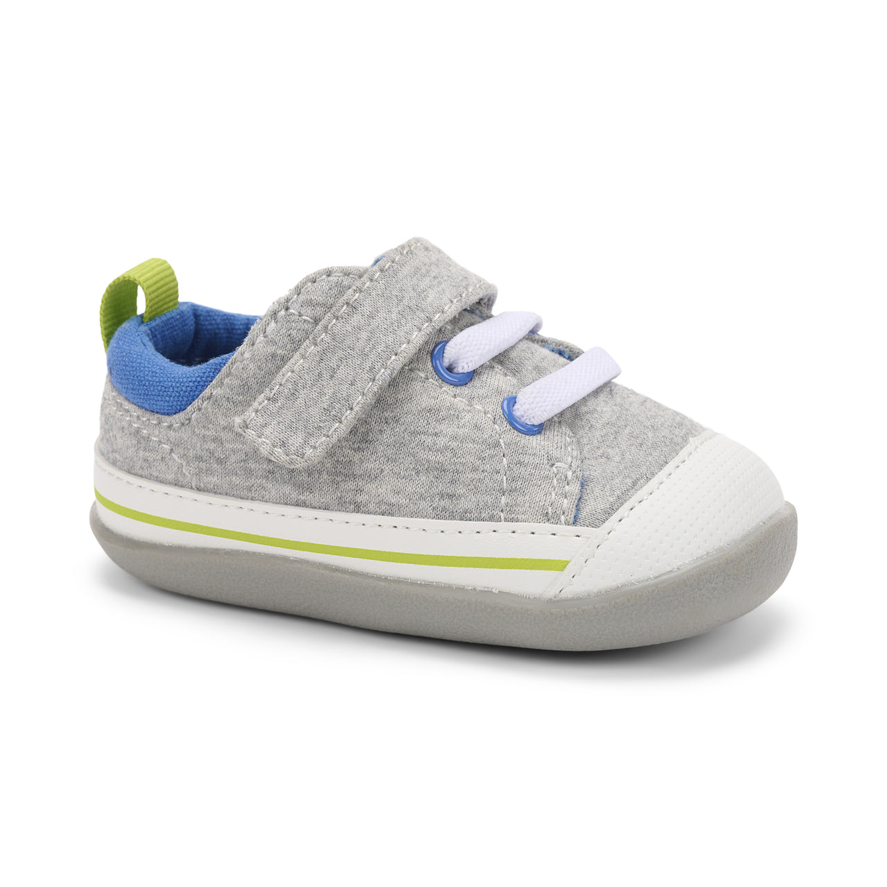 Stevie (Infant) - Gray Jersey/Lime Shoes See Kai Run   