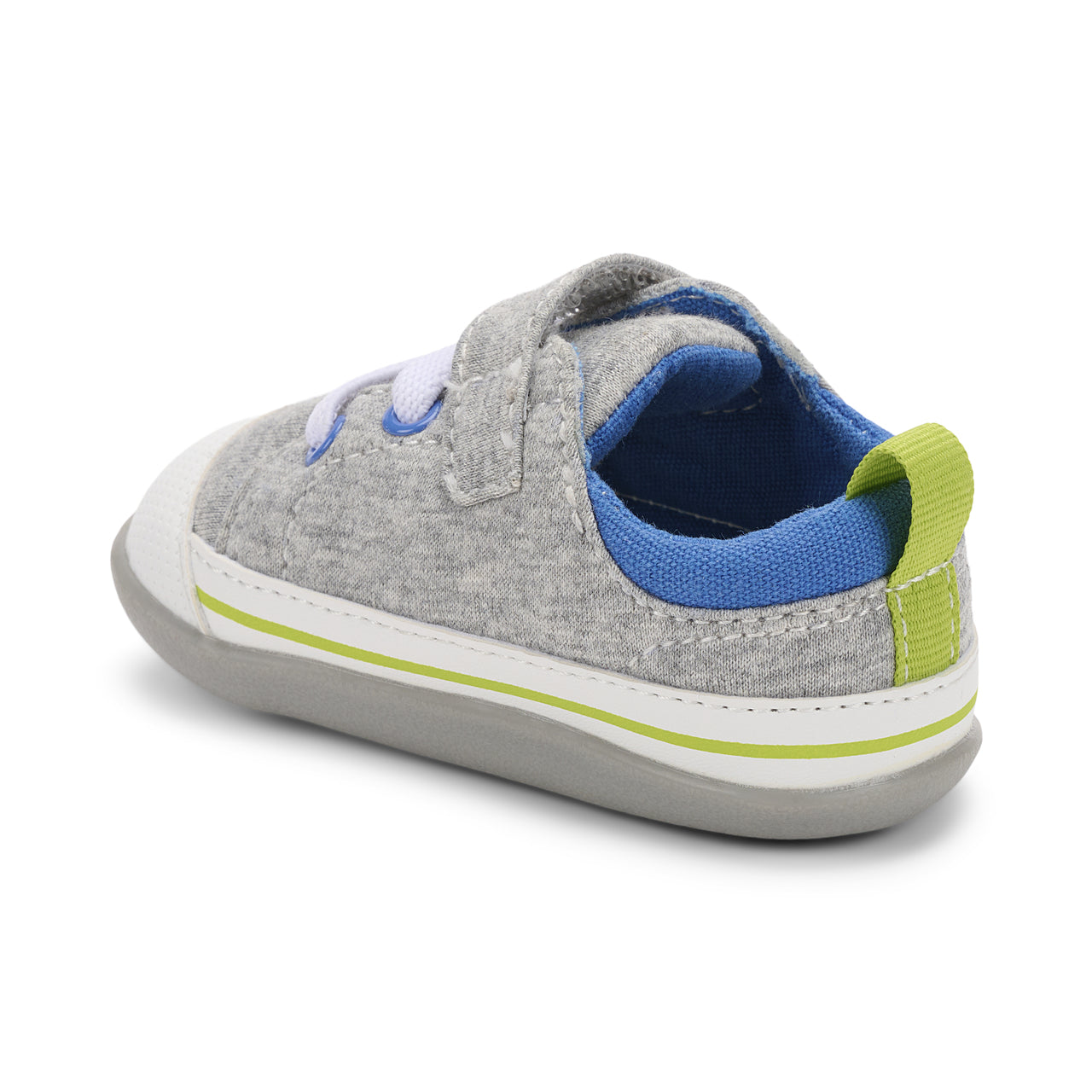 Stevie (Infant) - Gray Jersey/Lime Shoes See Kai Run   