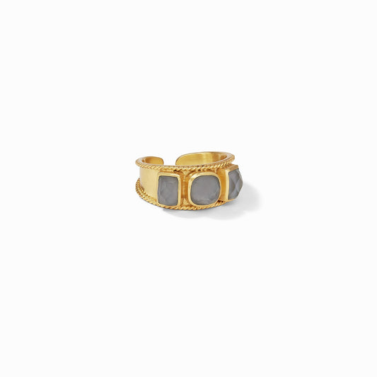 Savoy Ring - Iridescent Charcoal Blue 8/9 Rings Julie Vos   