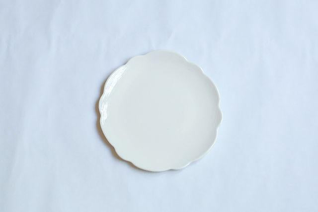 Scalloped Salad Plate - Cream Home Decor Relish   