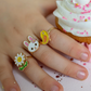 Spring Ring Bunny 3pc Set Kids Jewelry Great Pretenders   