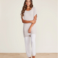 CozyChic Ultra Lite Mixed Stitch Dolman Pullover - Stone Lounge Barefoot Dreams   