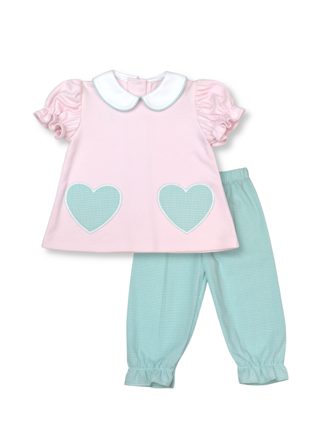 Blessings Gathered Pant - Heart Girls Sets Lullaby Set   
