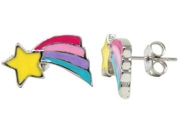 Rainbow Fantasy Stud Earrings Accessories Pink Poppy Pink Shooting Star  