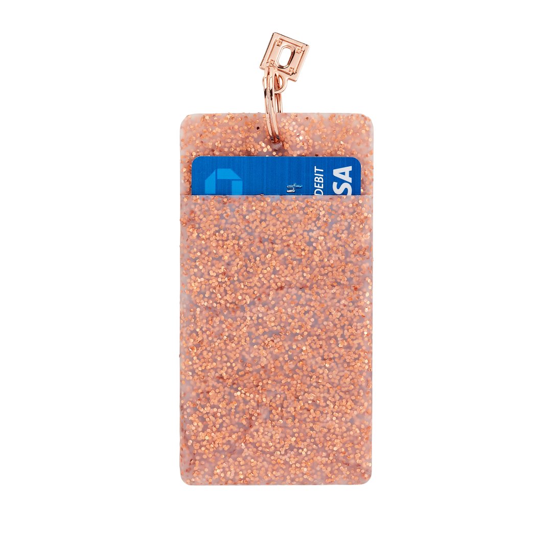 Silicone ID Case Misc Accessories O-Venture Rose Gold Confetti  