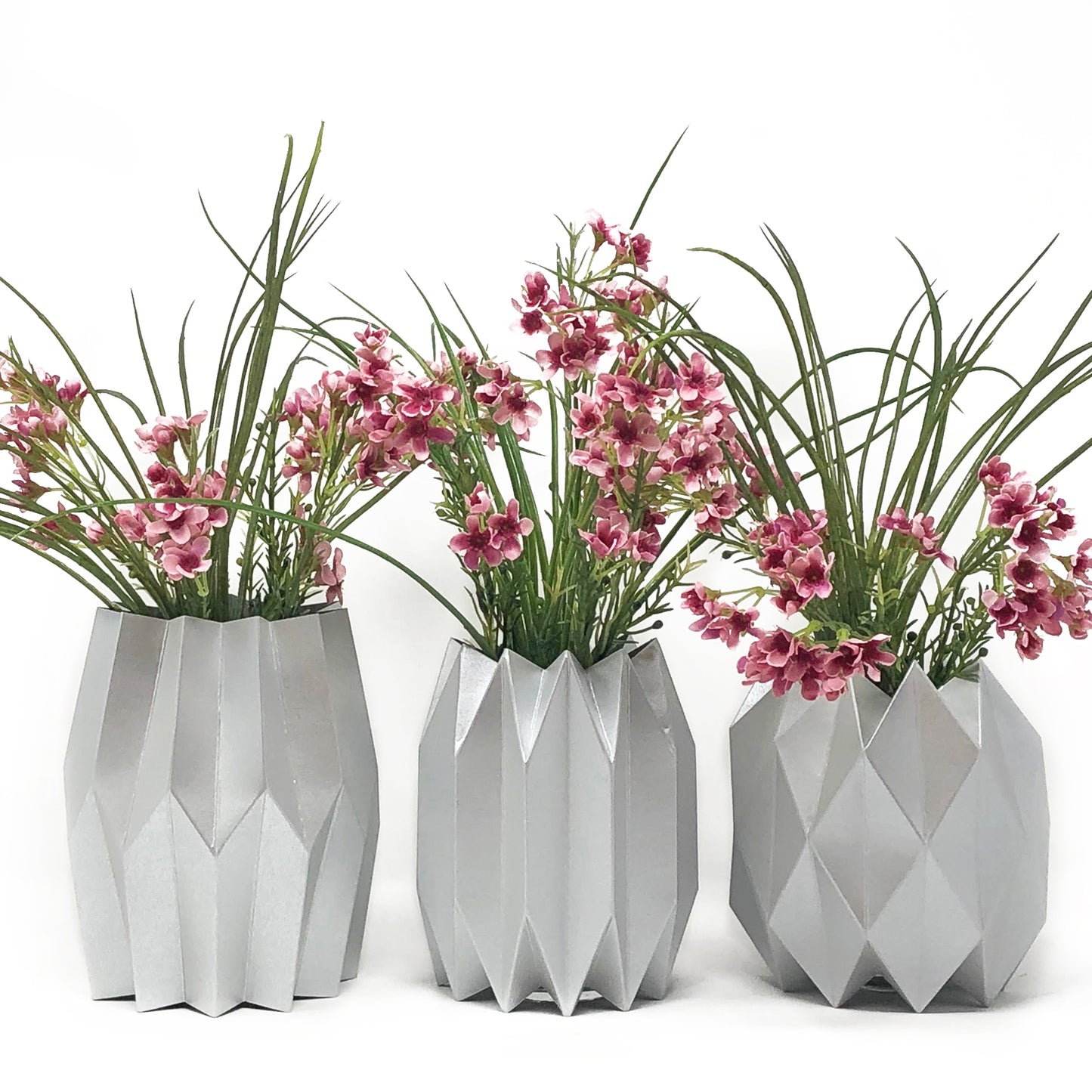 Silver Paper Vase Wrap Paper Goods Lucy Grimes   