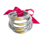 Silver All Weather Bangles (Set of 9) - XL Bracelets Budha Girl   