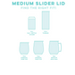 Slider Lid Clear - Medium Insulated Drinkware Swig   