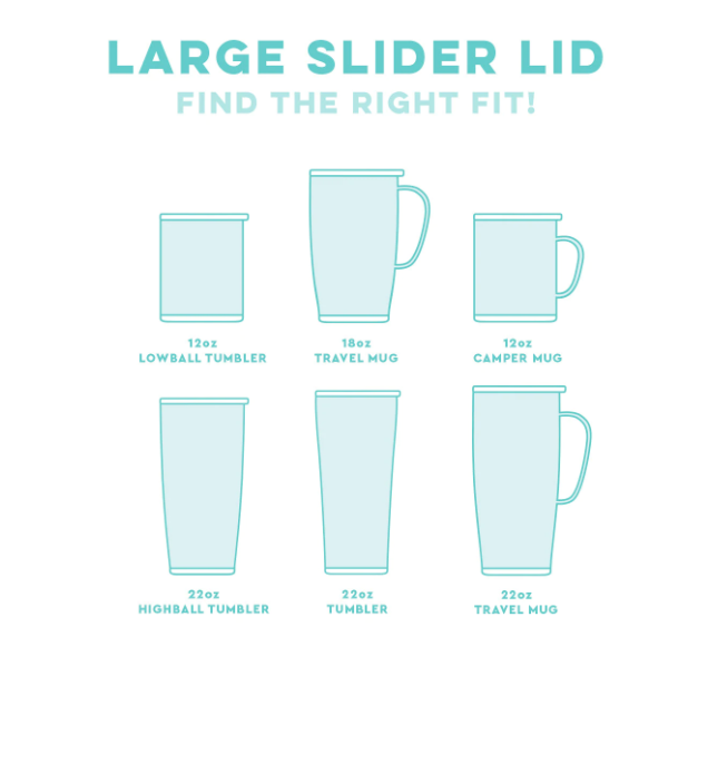 Slider Lid Clear - Large Insulated Drinkware Swig   