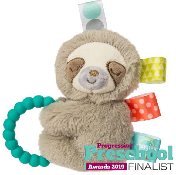 Taggies Molasses Sloth Rattle Baby Accessories Mary Meyer   