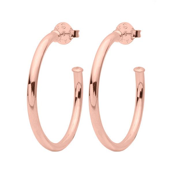 Shiny Rose Gold Smaller Everybody's Favorite Hoops Women's Jewelry Sheila Fajl   