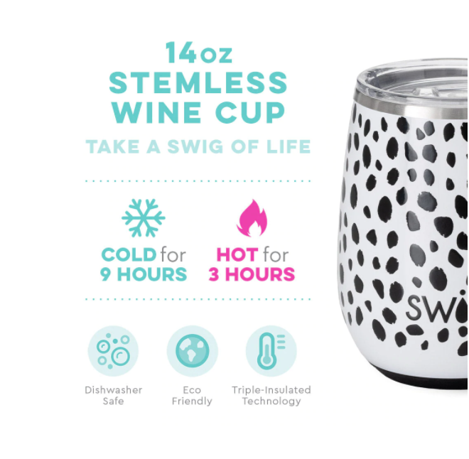 14 oz Stemless Cup - Spot On Insulated Drinkware Swig   