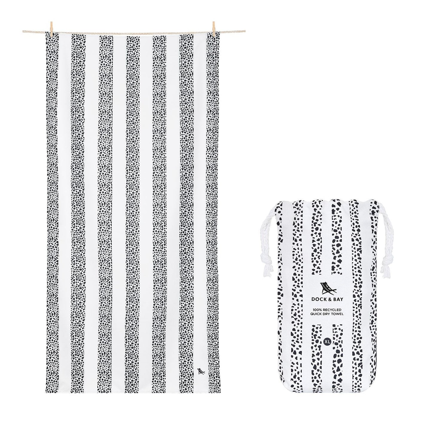 Animal Kingdom Collection XLarge Towel - Charming Dalmation Textiles Dock & Bay   