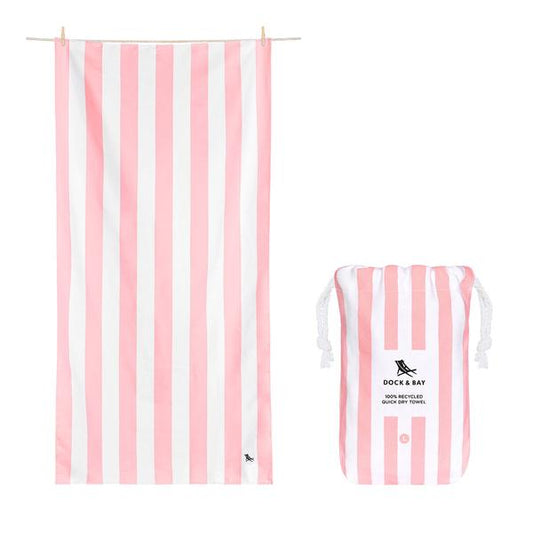 Cabana Large Towel -  Malibu Pink Gifts Dock & Bay   