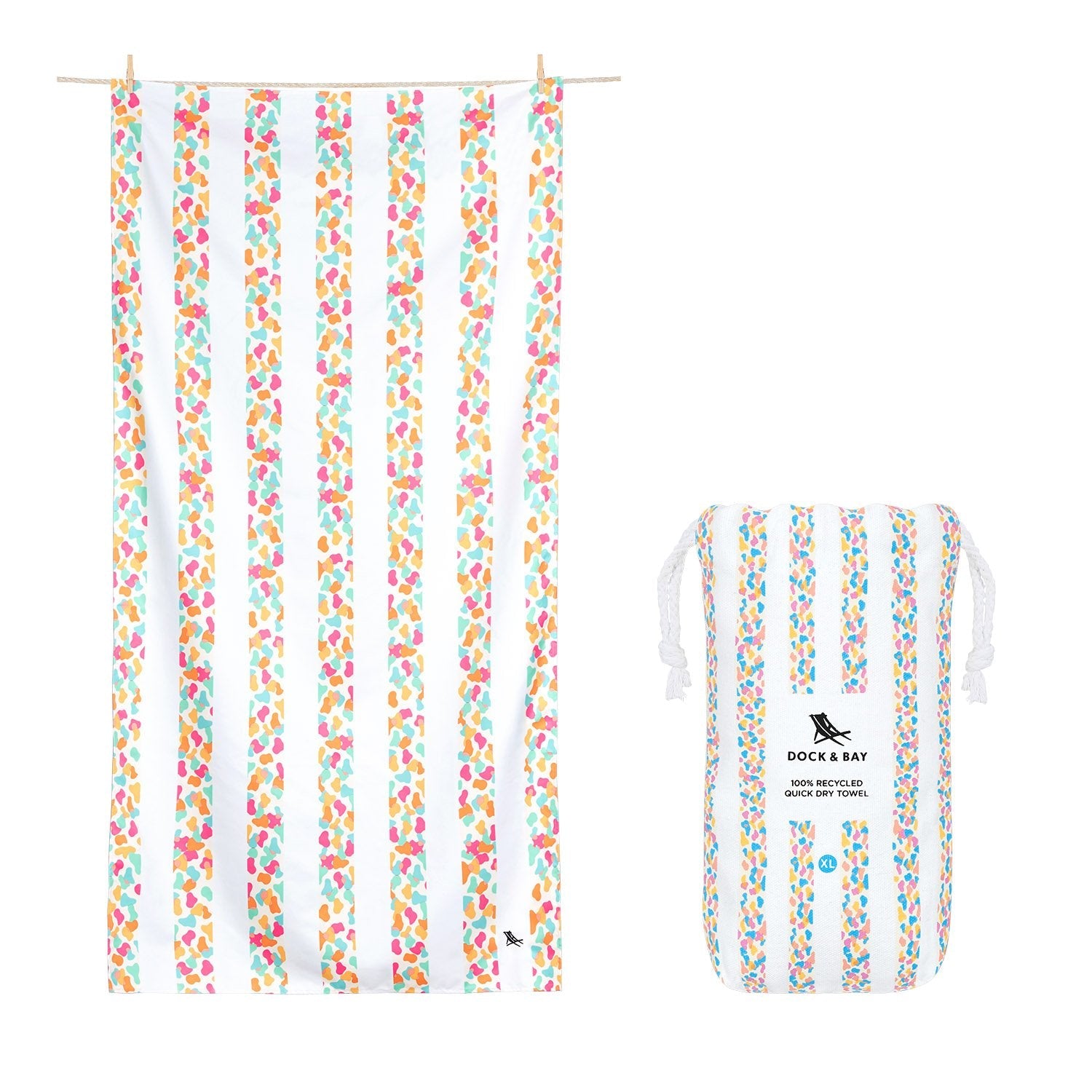 Celebrations Collection XLarge Towel - Jiggly Jelly Gifts Dock & Bay   