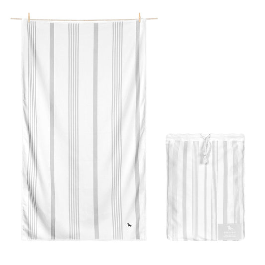 Quick Dry Small Hand Towel - Jasmine White Textiles Dock & Bay   