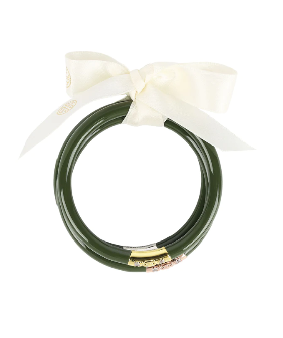 Jade Three Kings All Weather Bangles (Set of 3) - LG Bracelets Budha Girl   