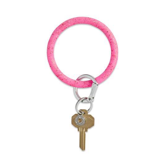 Silicone O-Ring - Tickled Pink Confetti Key Rings O-Venture   