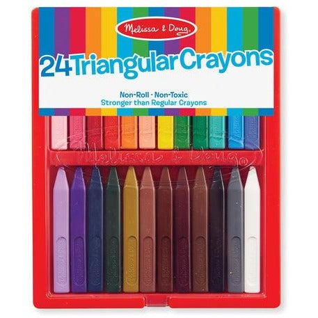 Triangular Crayon Set (24 pc) Gifts Melissa & Doug   