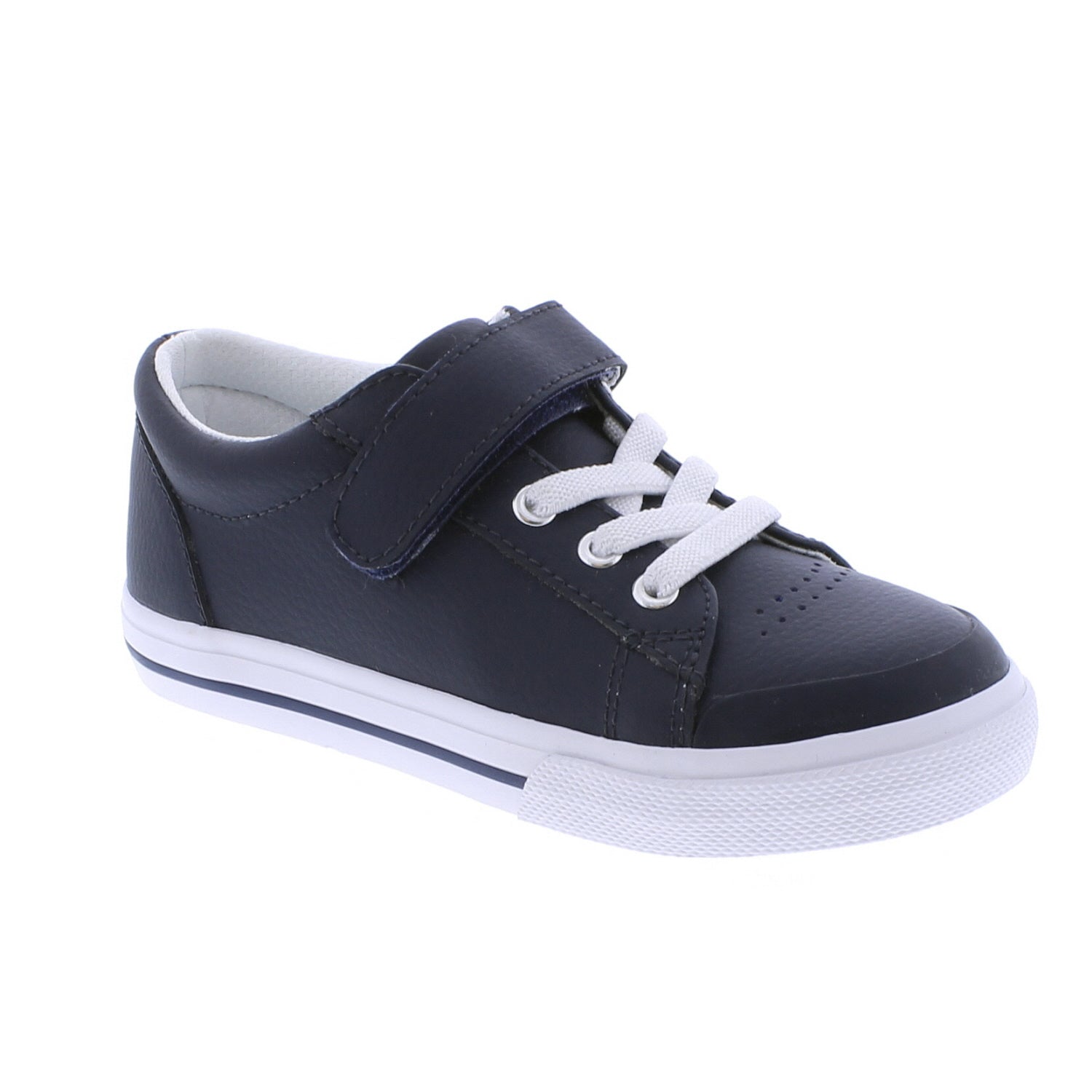 Reese - Navy Leather Boys Shoes Footmates   