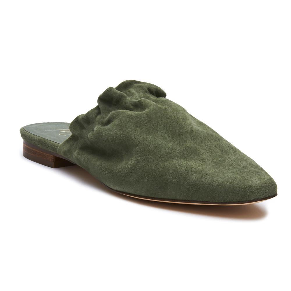 Vienna Paper Bag Mule - Sage Shoes Matisse   
